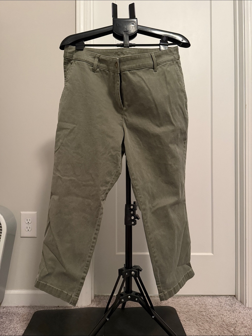 Tommy Bahama Olive Green Straight-Leg Chinos